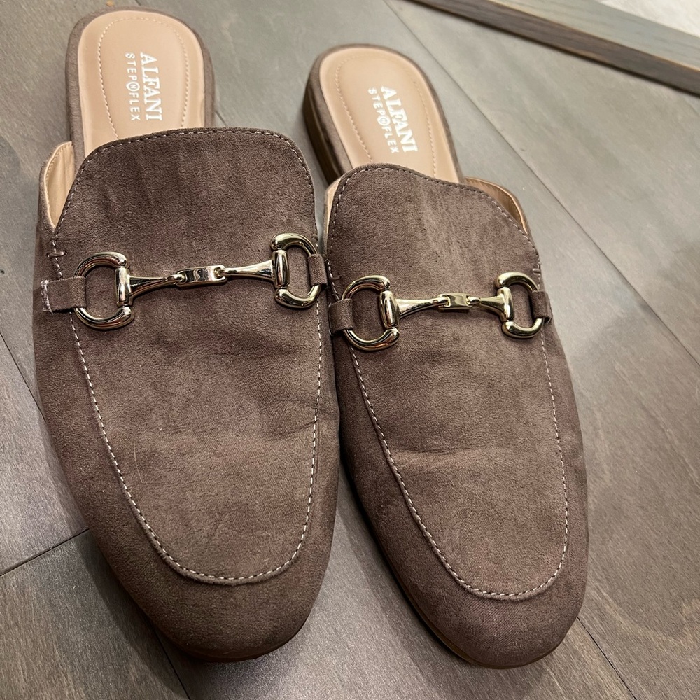 Alfani Taupe Mules